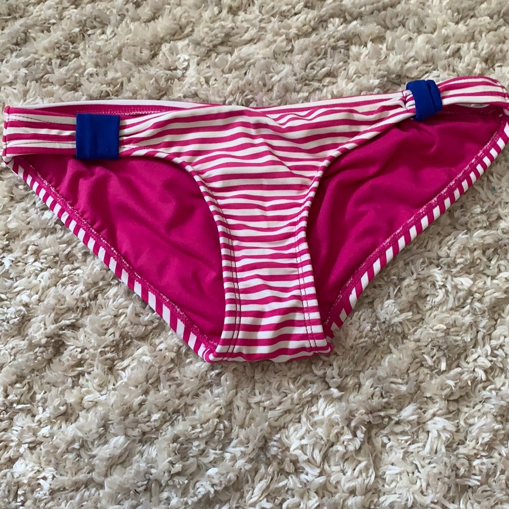 Pink white and blue bikini bottoms s/p